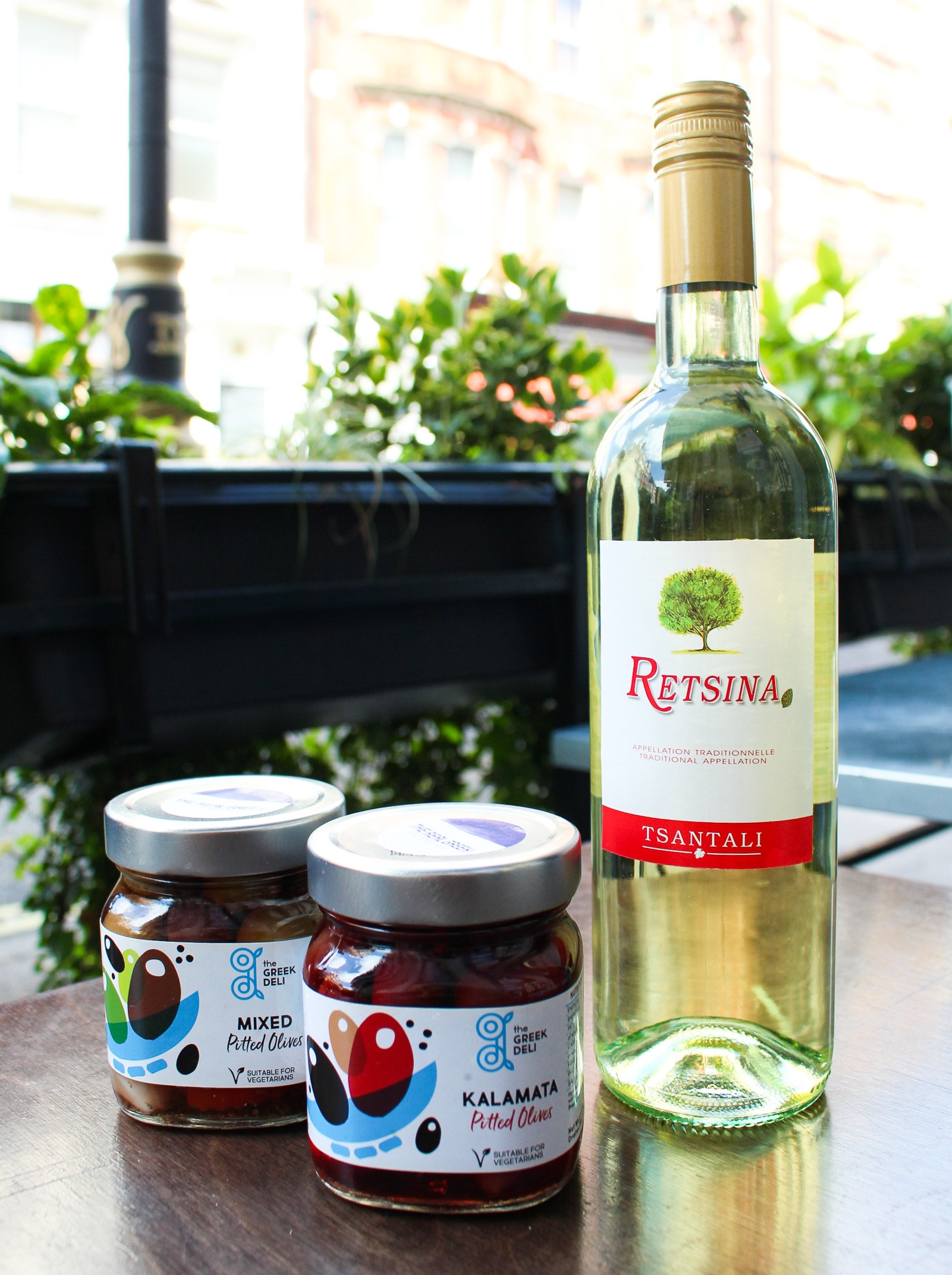 The Real Greek - Wine and Cheese - Retsina and Olives