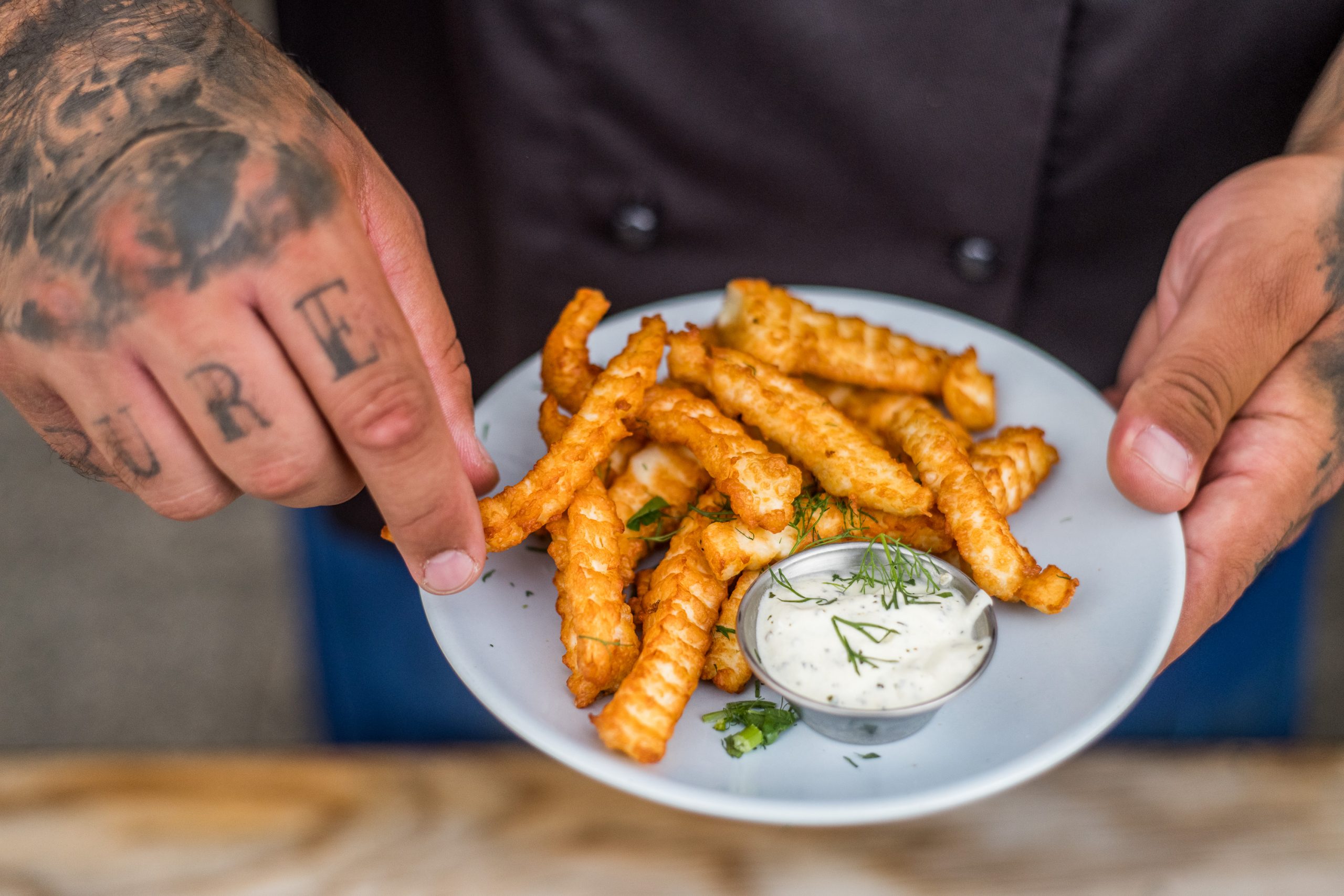 Halloumi fries the real greek