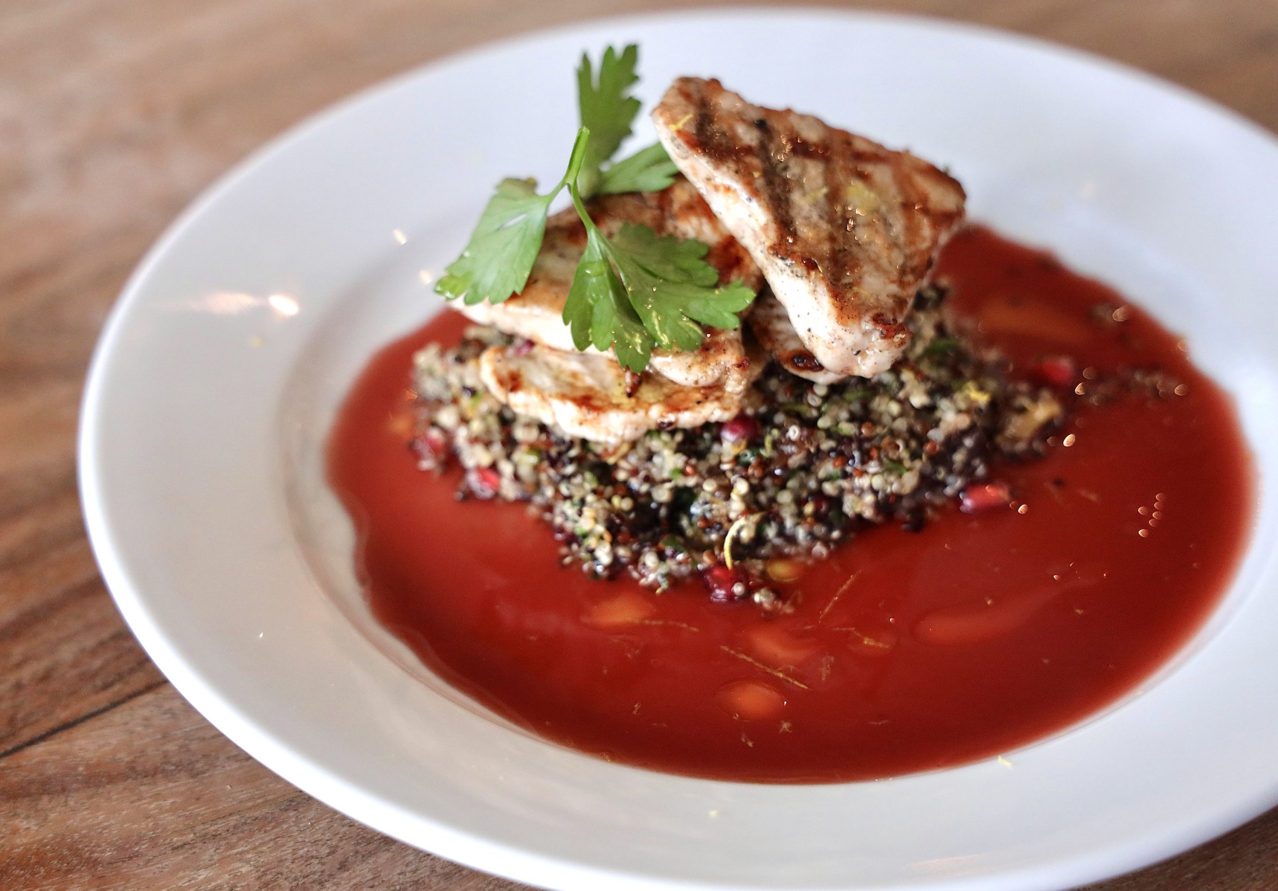 turkey and quinoa, Christmas menu, the real greek